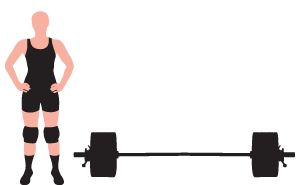 imagem de uma atleta feminina e uma barra