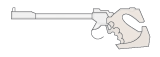 Ilustração de uma pistola