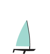 ilustração da vela classe Laser
