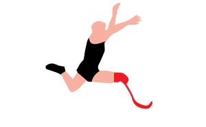 Imagem de um atleta paraolímpico correndo