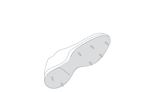 ilustração dos equipamentos de golfe - sapato