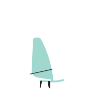ilustração da vela classe RS:X